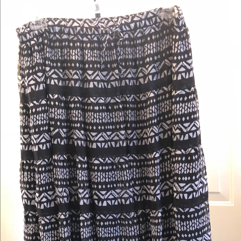 Black and white skirt